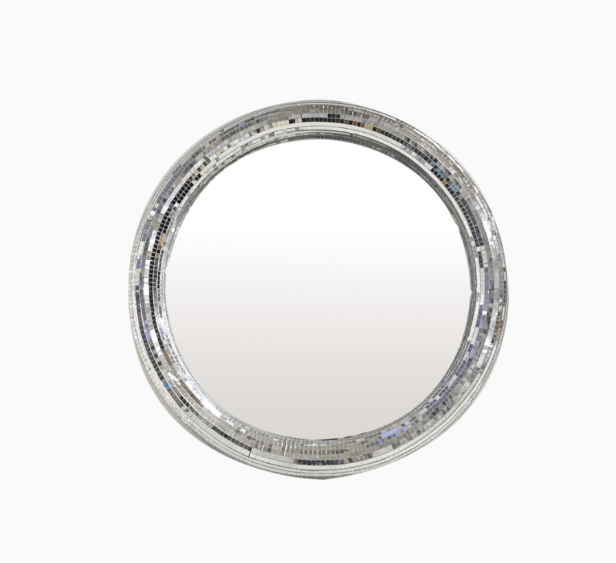 Miroir disco rond pm L30 P2,2 H30cm