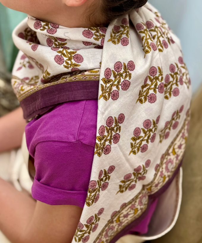 Grand foulard ANTIGONE Jour- Byzantine