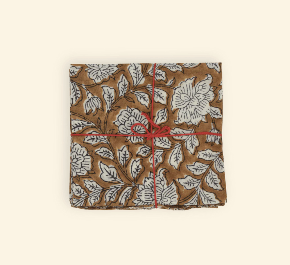 Serviettes de table x4 Iris Malaga