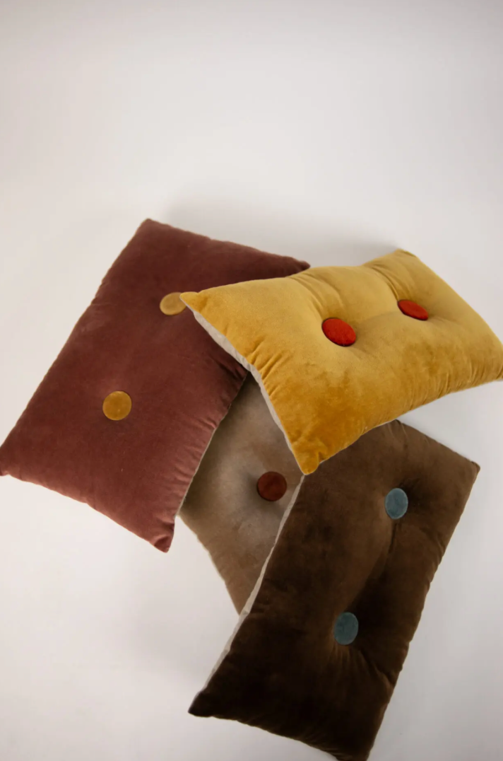 Coussin Elora marron 30×50cm