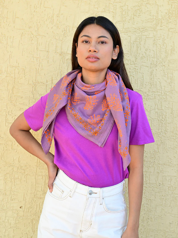 Grand foulard Galatie Flame - Byzantine