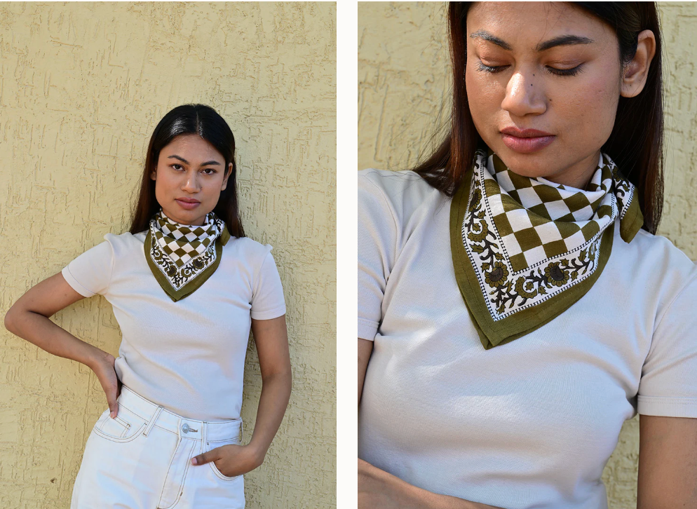 Petit foulard Check - Byzantine