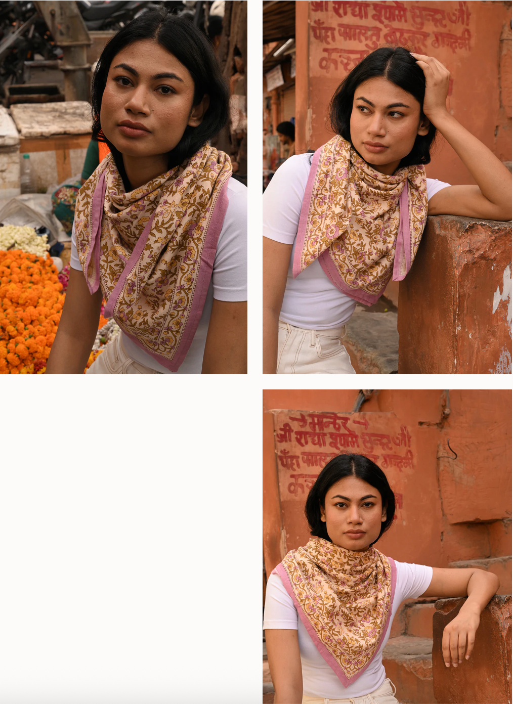 Grand foulard CALYPSO Lilas - Byzantine