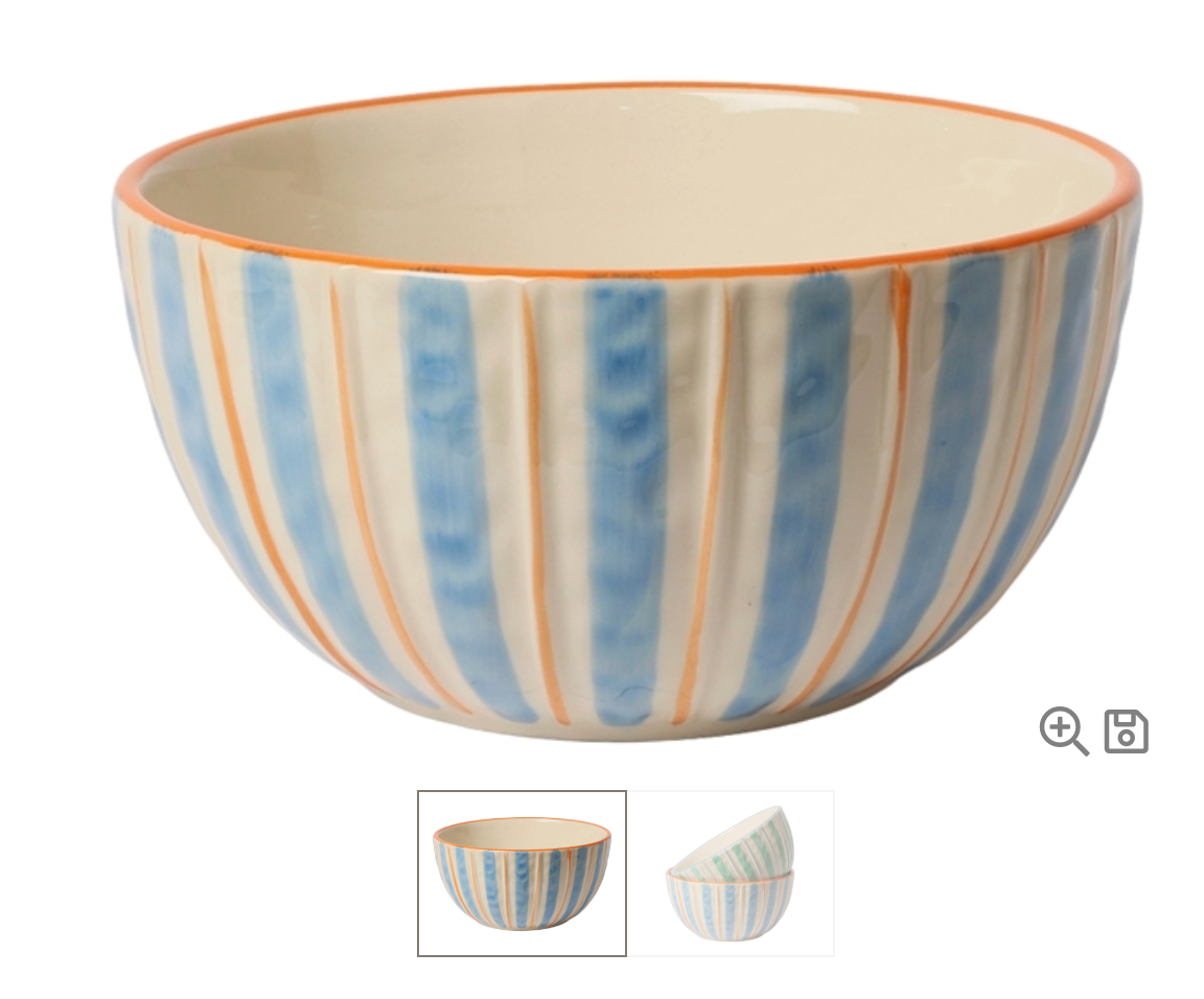 Saladier blue/orange, 9,1xø18 cm