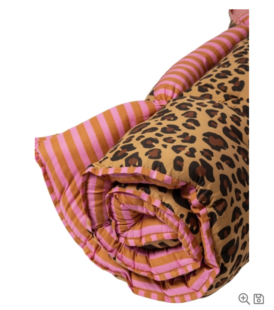 Couverture, artisan, leopard-sand/pink, 85x190