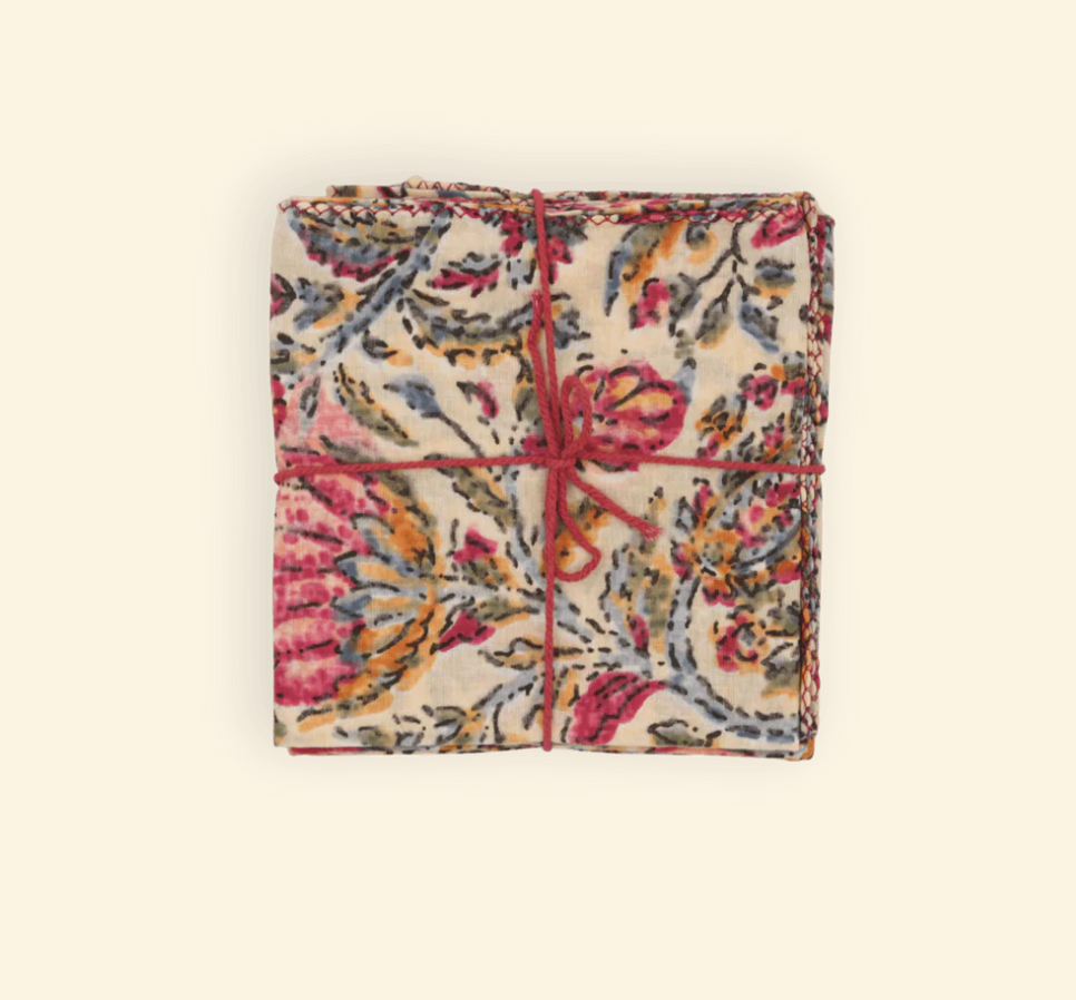 Serviettes de table x4 -Hysope Fadded