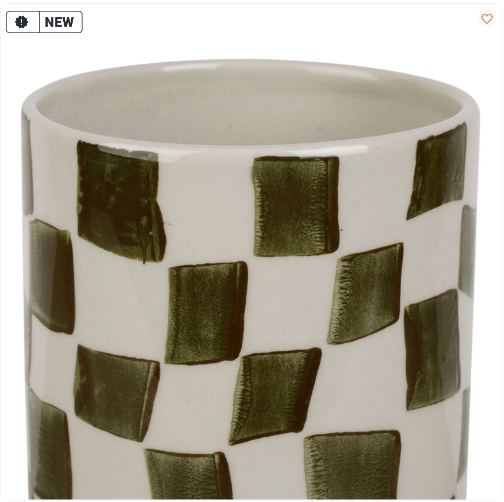 VASE CYLINDRE KAROZ KAKI D10.5XH19CM