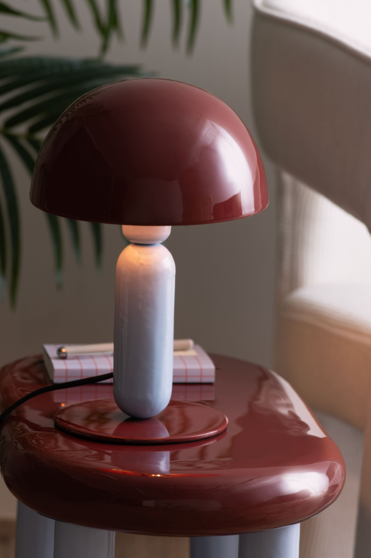 Lampe Firenze Burgundy & Bleu