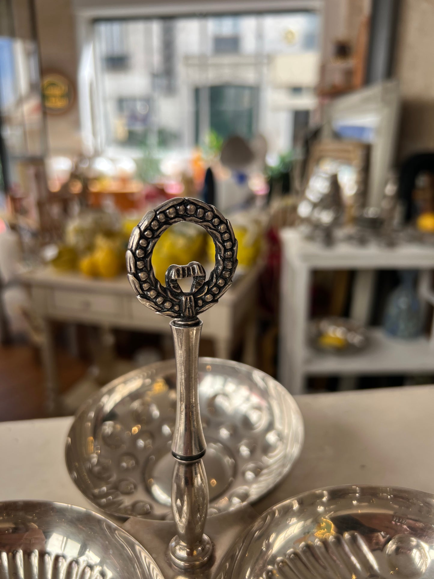 Serviteur vintage inox
