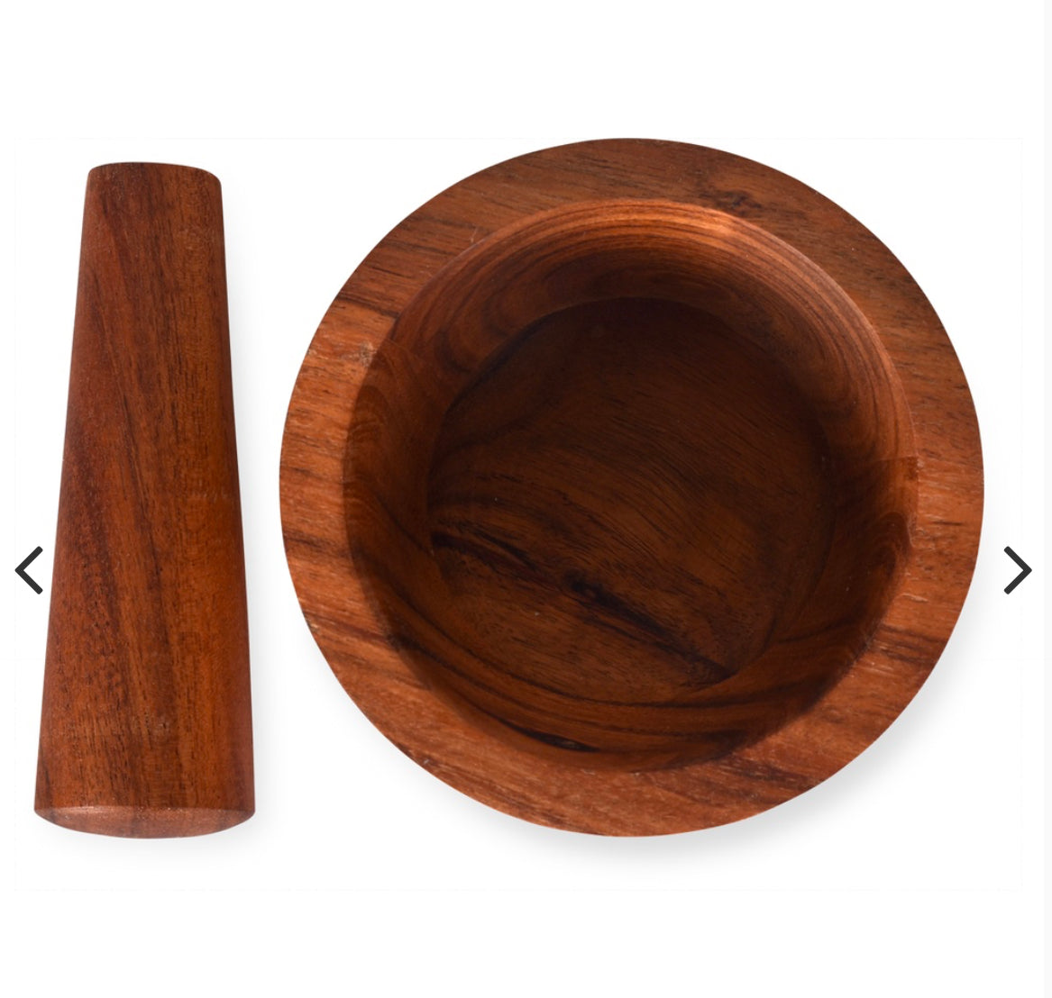 Mortier bois avec pilon D12 H7cm