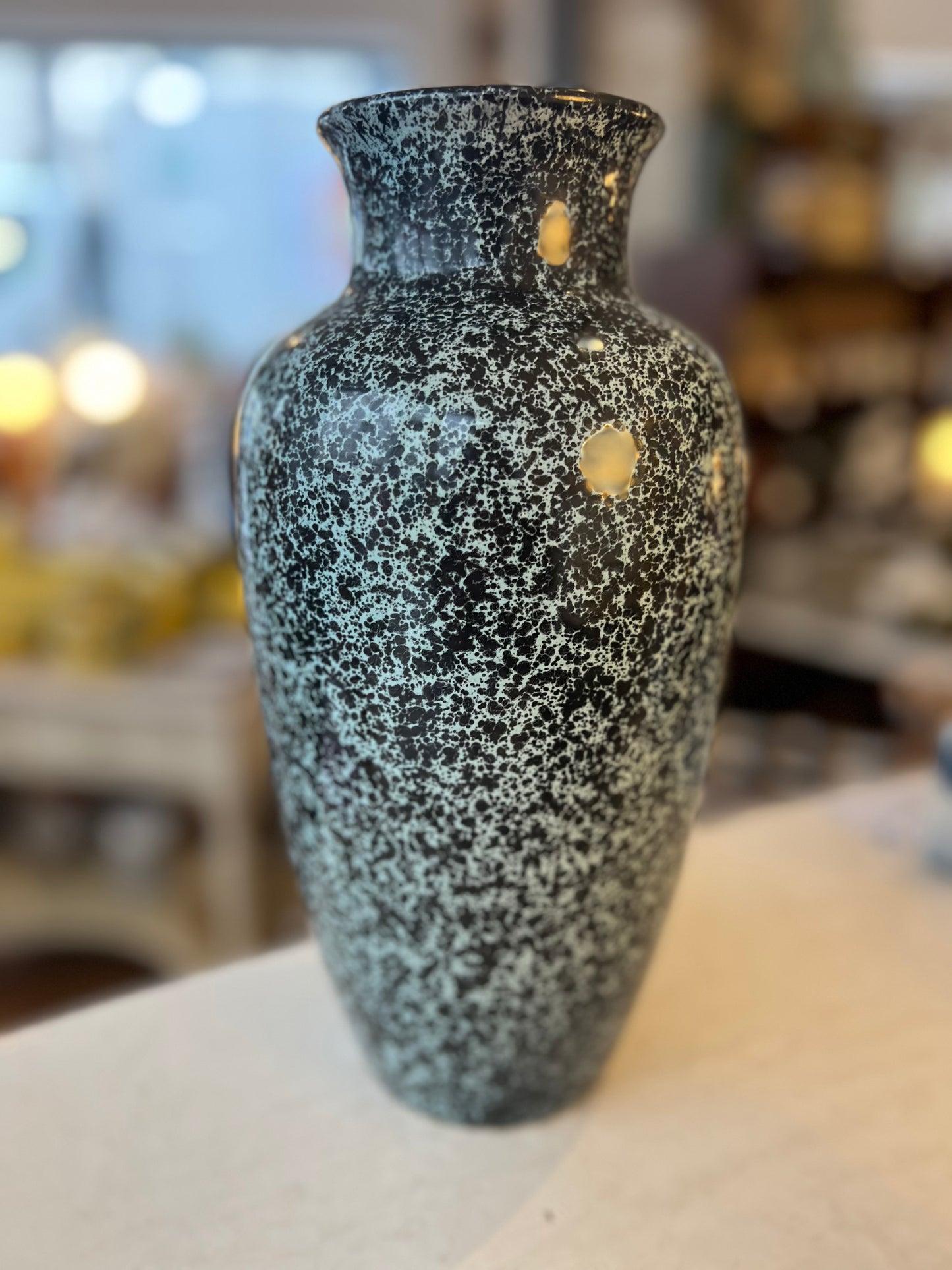 Vase moucheté vintage