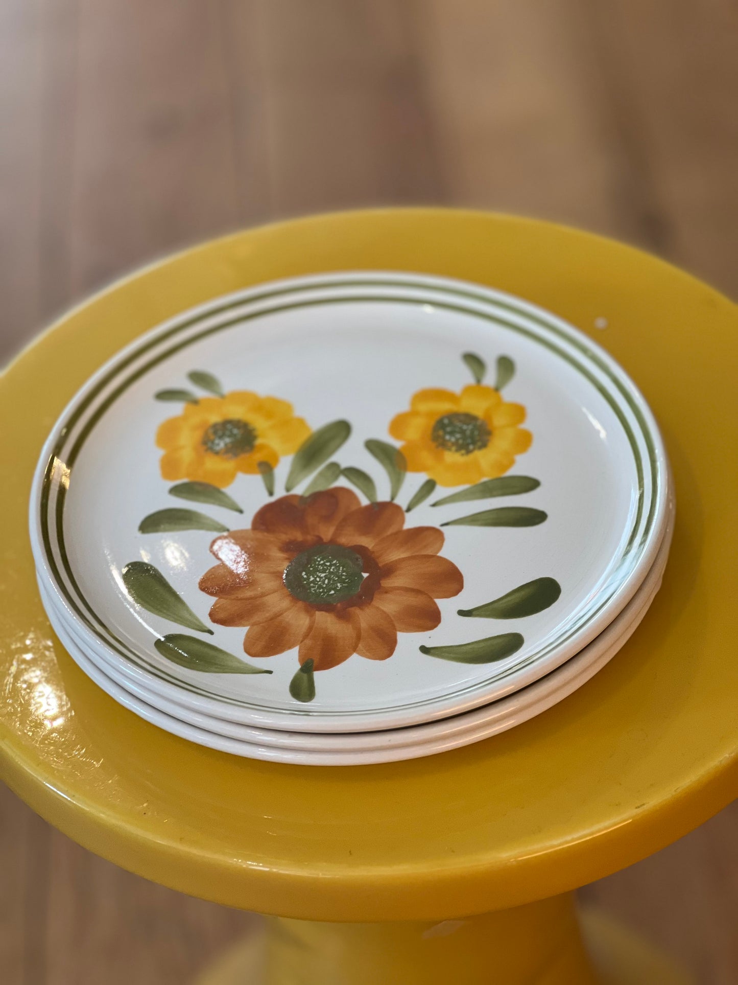 Assiettes à dessert vintage Cannes Sarreguemines