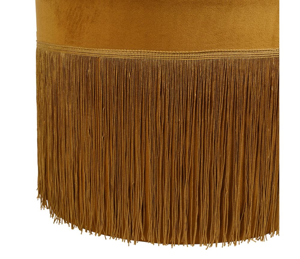 TABOURET TAMESIS MOUTARDE D40XH44CM