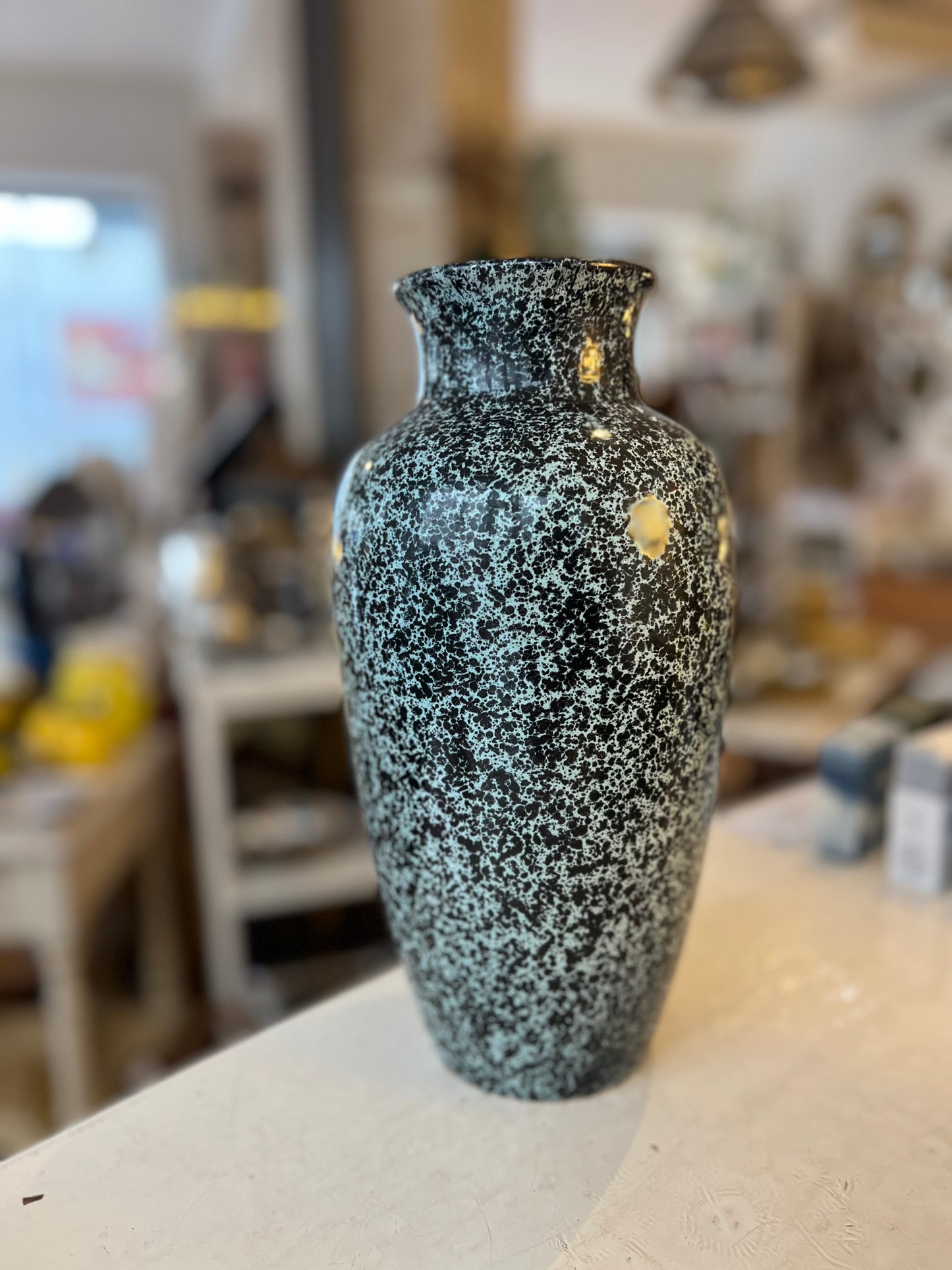 Vase moucheté vintage