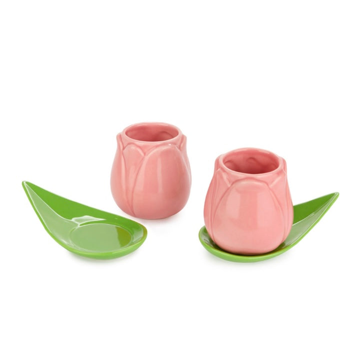 Tasses à café Tulip rose