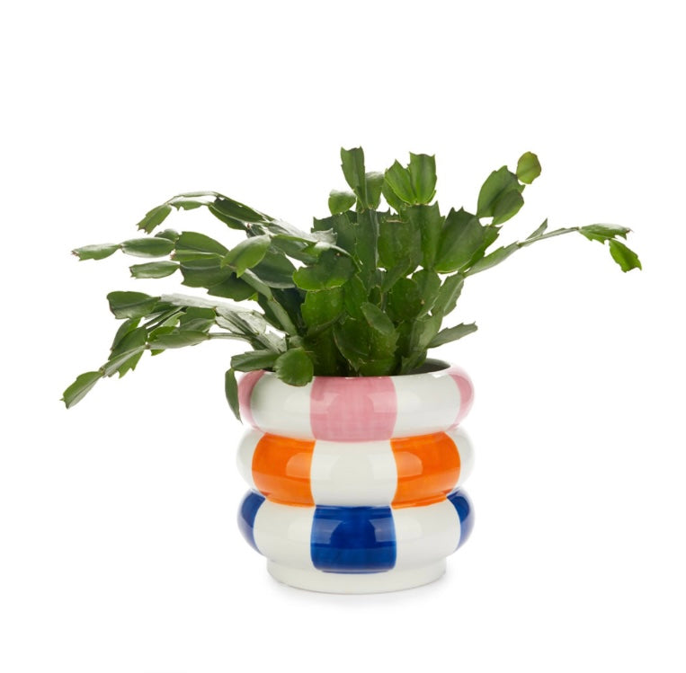 Pot de fleurs Float multicolore en céramique 14,5 cm de diamètre