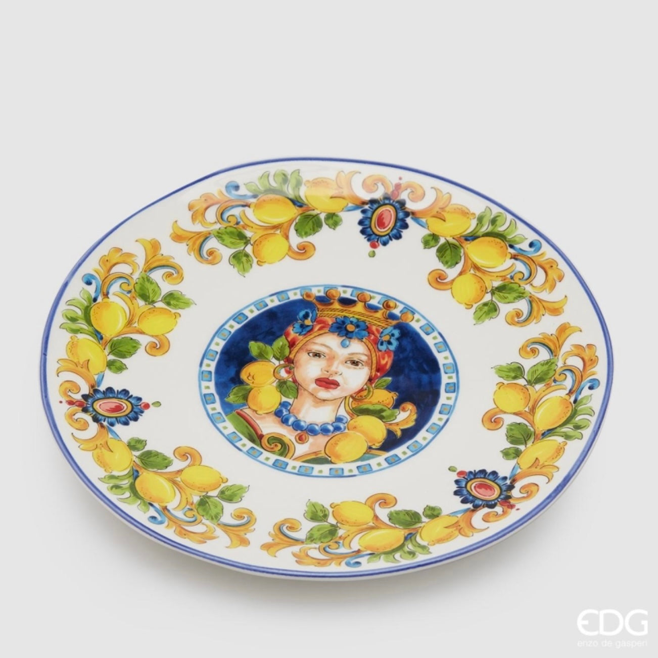 ASSIETTE CALTAGIRONE COLLECTION SICILE H2,5 D29 (PLATE)