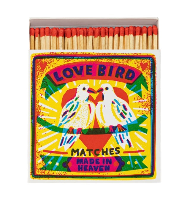 Boîte d’allumettes love birds