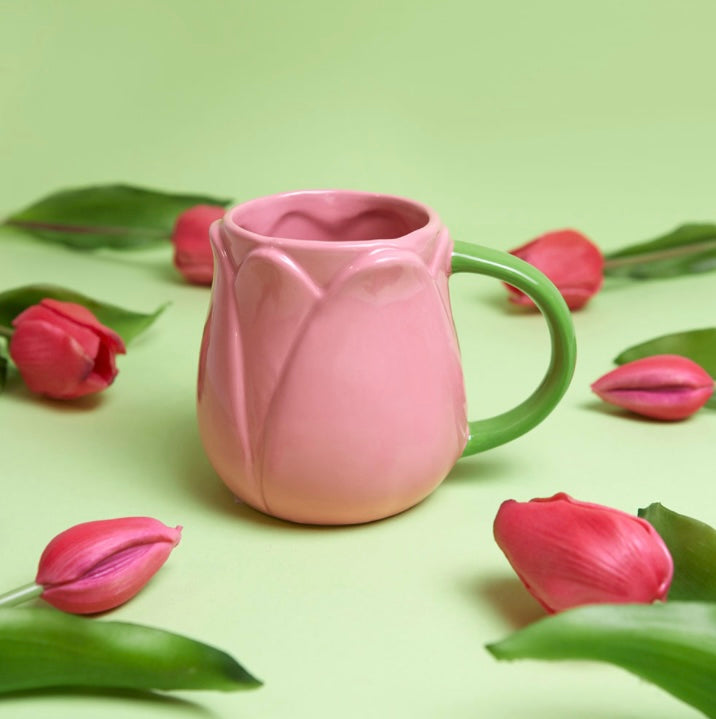 Mug tulipe rose