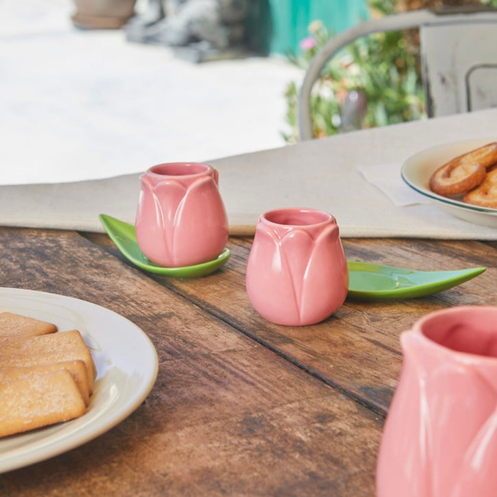 Tasses à café Tulip rose