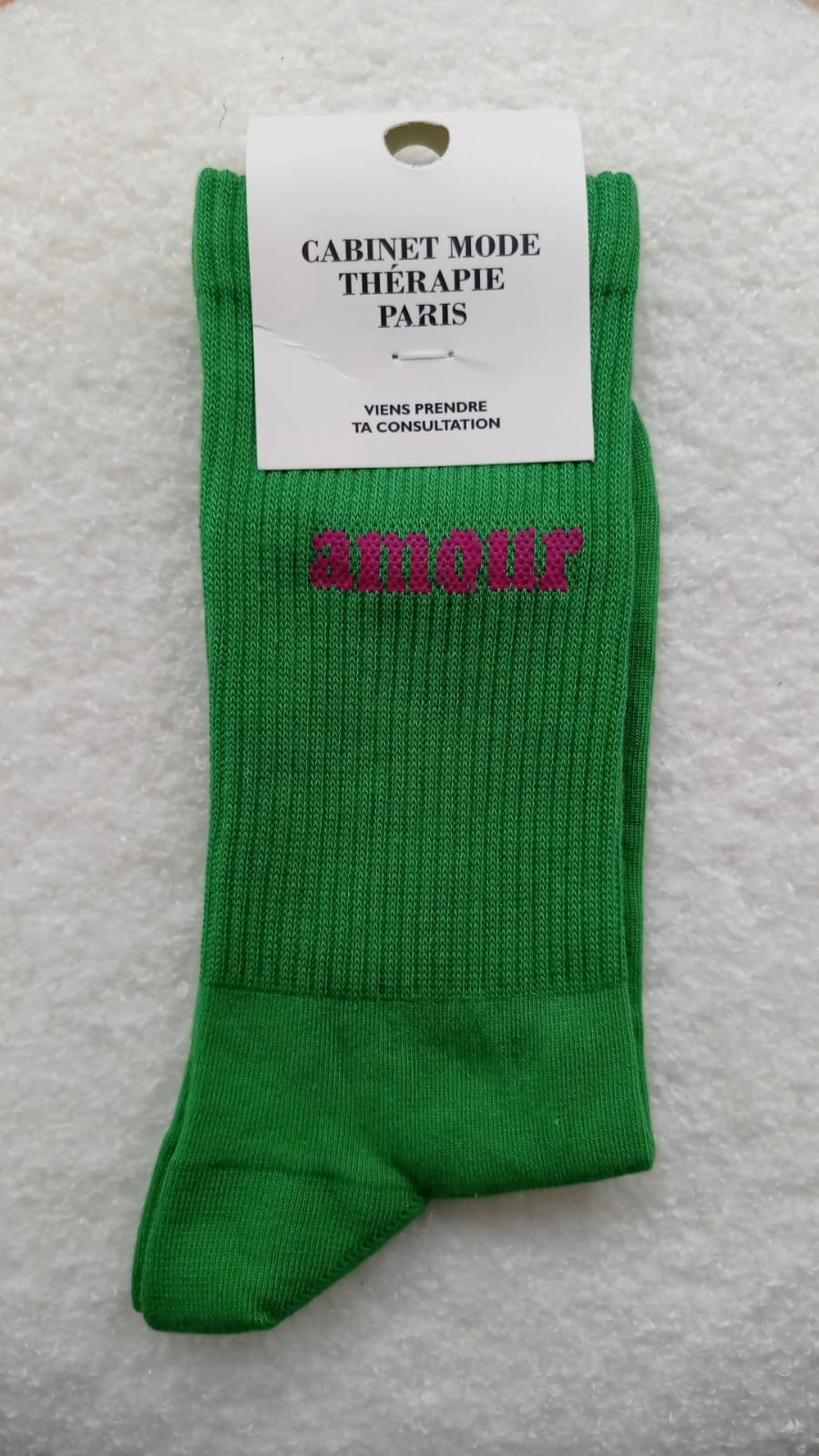 Chaussette Amour Verte