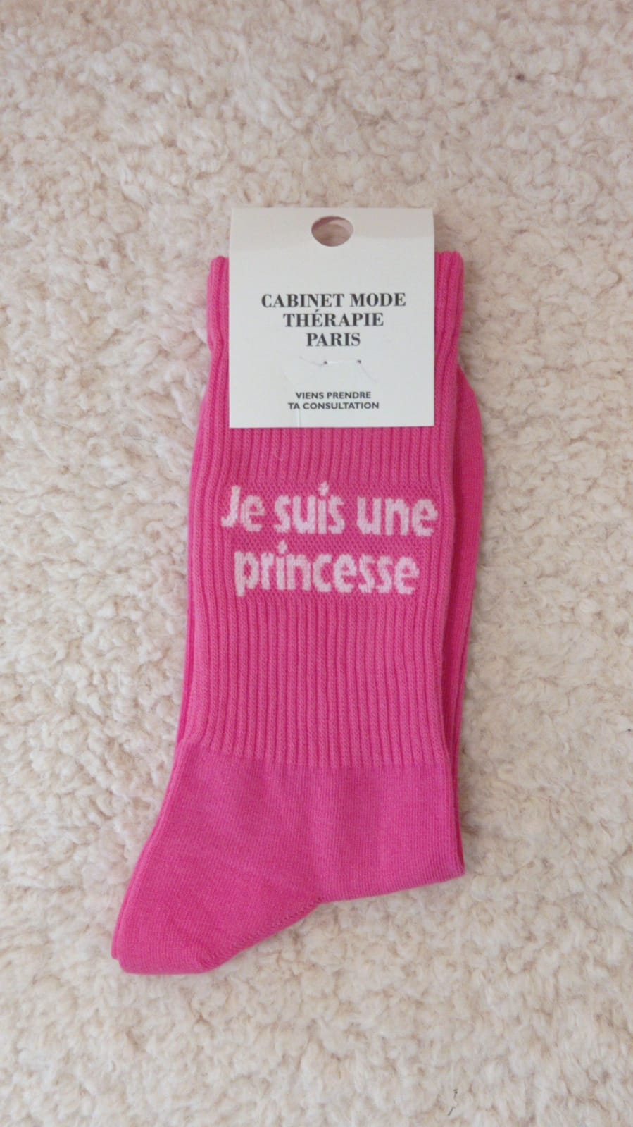 Chaussette Je suis une princesse