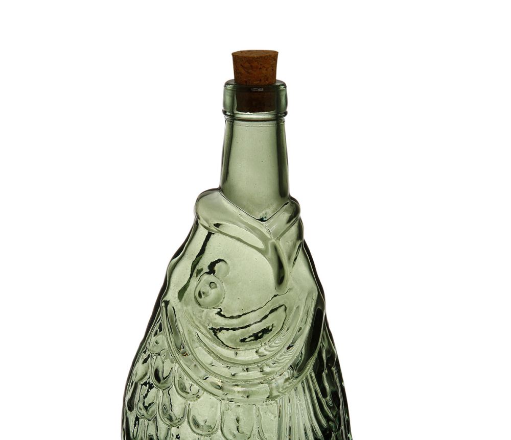 BOUTEILLE POISSON SAUGE 1.1L-D12XH33CM VERRE