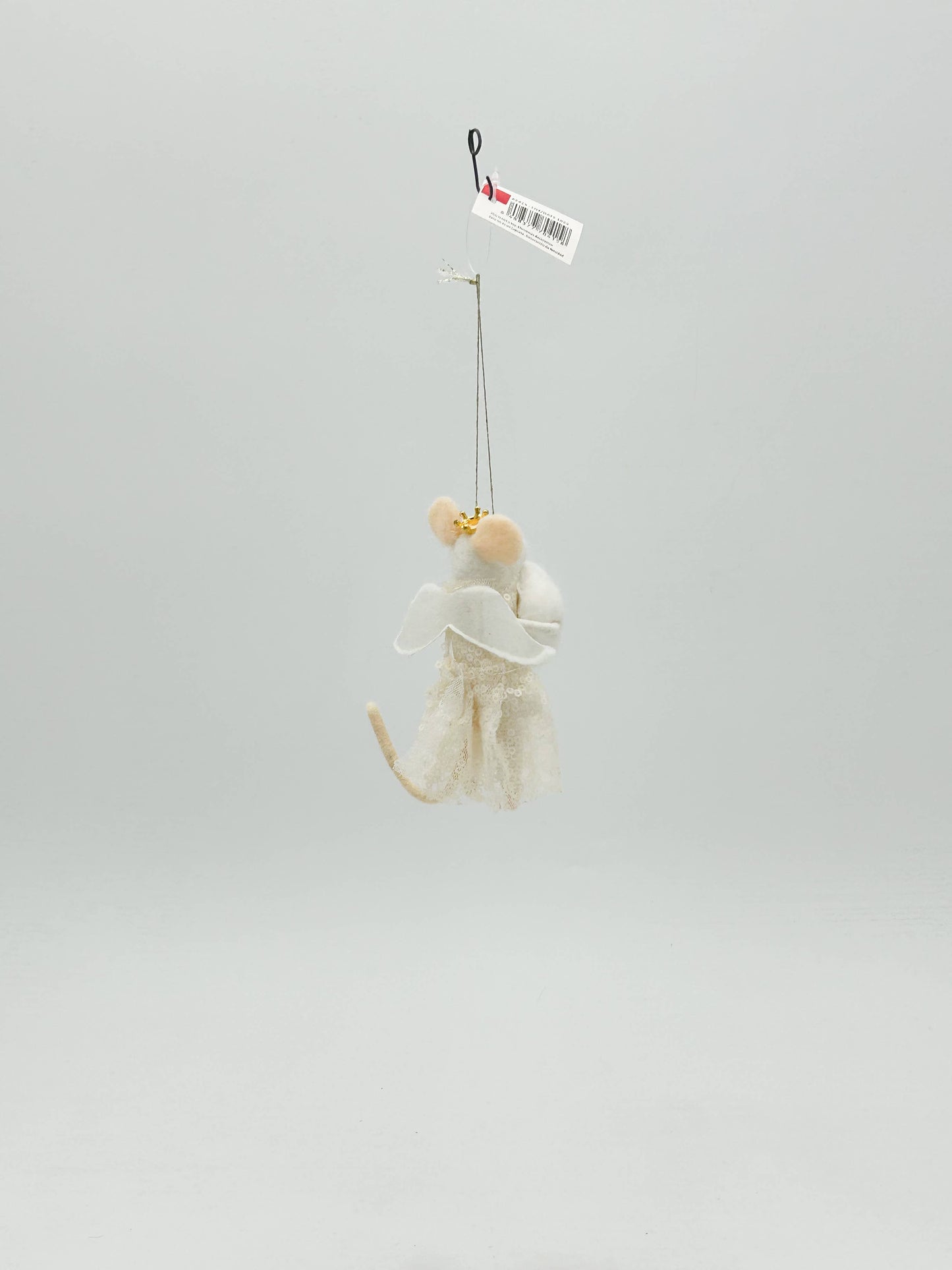 Figurine en feutre Ange Madame Mousse de Noël Ornement