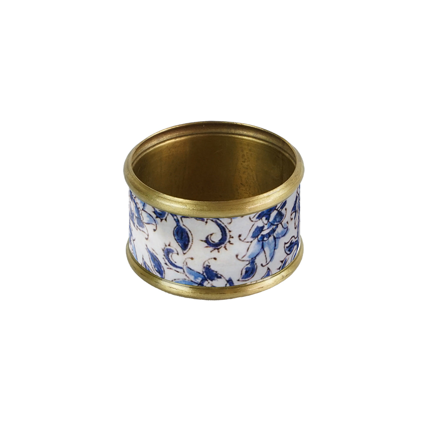 Rond de serviette Ispahan en laiton émaillé