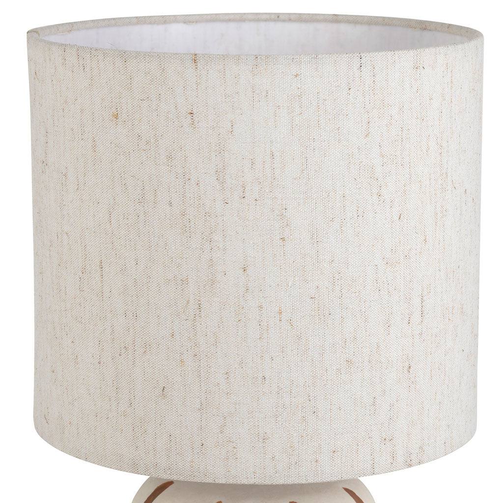 LAMPE PAESE BRUN+ECRU D20XH40CM CERAMIQUE