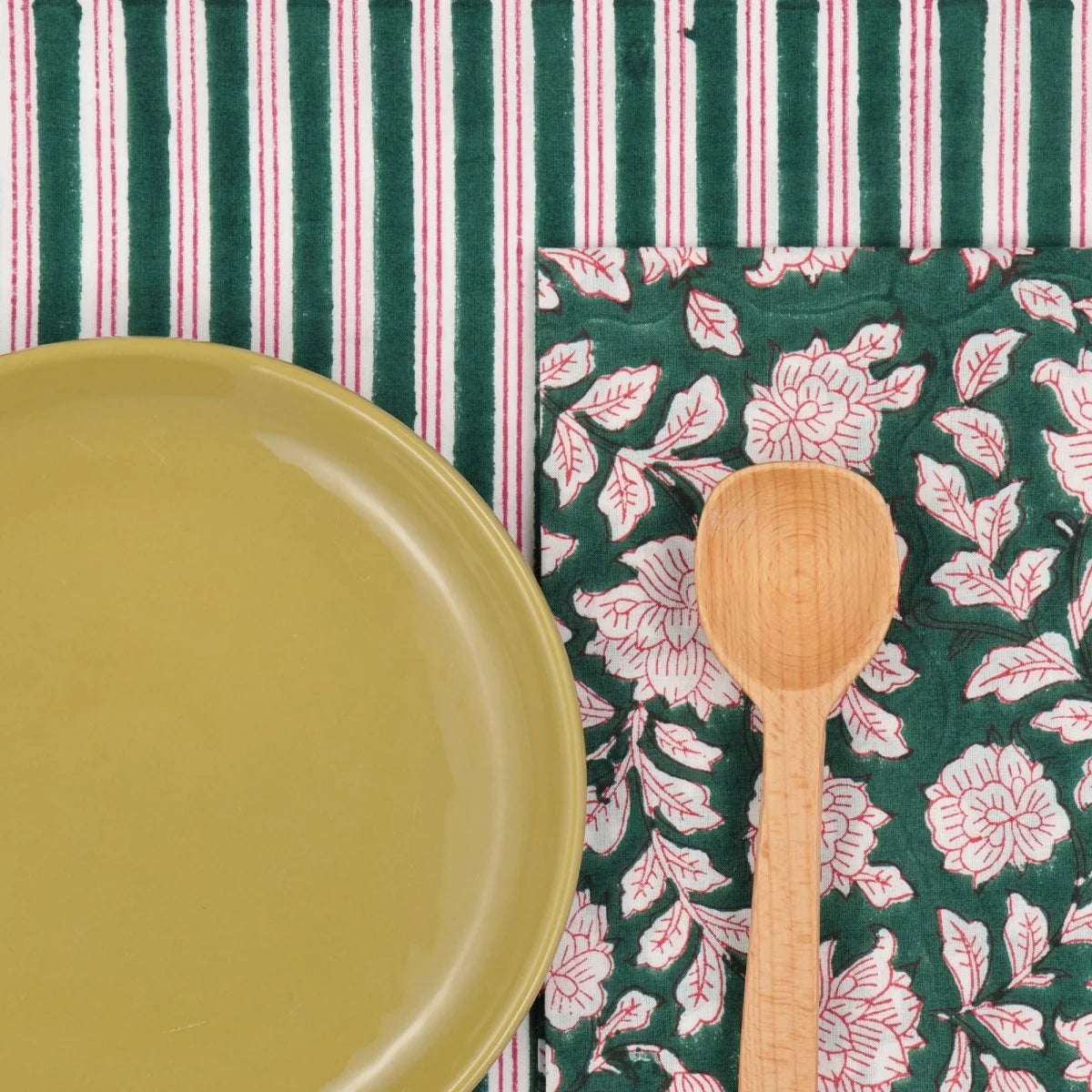Serviette de table x4 Iris Sapin
