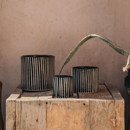 Bougie ZÉBRÉ NOIR Senteur Mandarine Majorelle Taille S