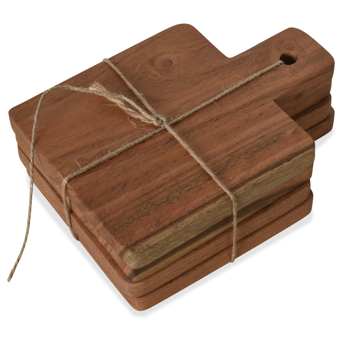 Set de 4 mini planches bois L14 P10 H1cm