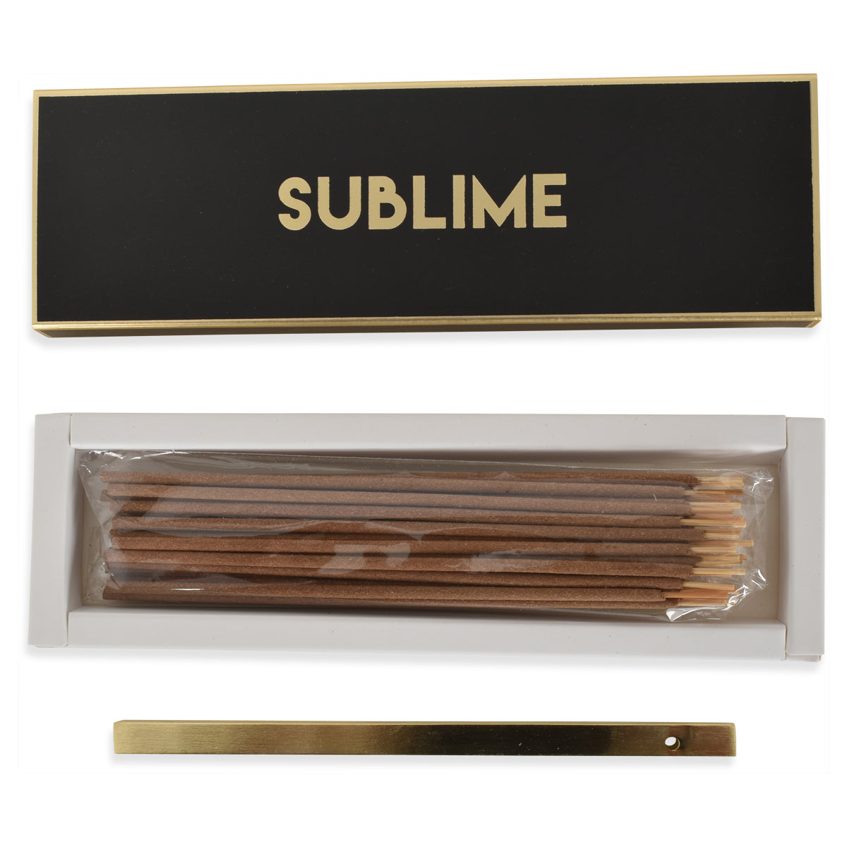 Encens bâtonnets glam sublime oud noir avec support