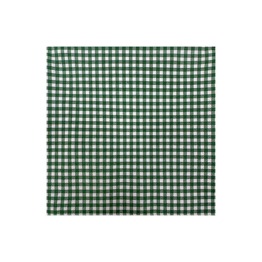 serviette papier vichy vert 33x33cm