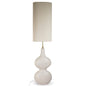 Lampadaire organique beige L32 P18 H138cm