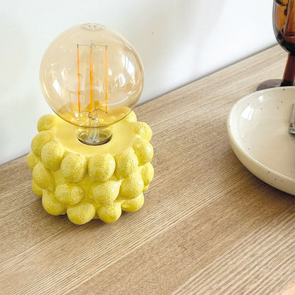 Lampe décorative citron à piles D12.5 H17.5cm