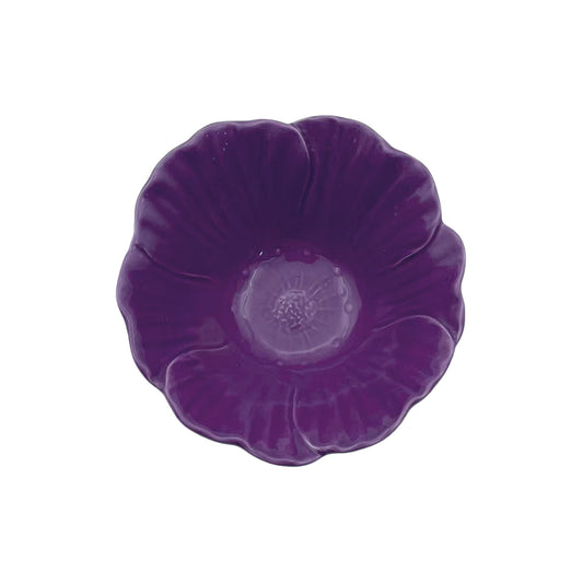 Coupelle Fleur violet D15 H6cm