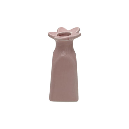 Déco soliflore fleur pm rose D5,5 H11,5cm