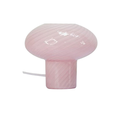 Lampe Solène spirale rose D20 H18cm