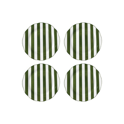 Set de 4 Assiettes dessert trattoria vert D19cm