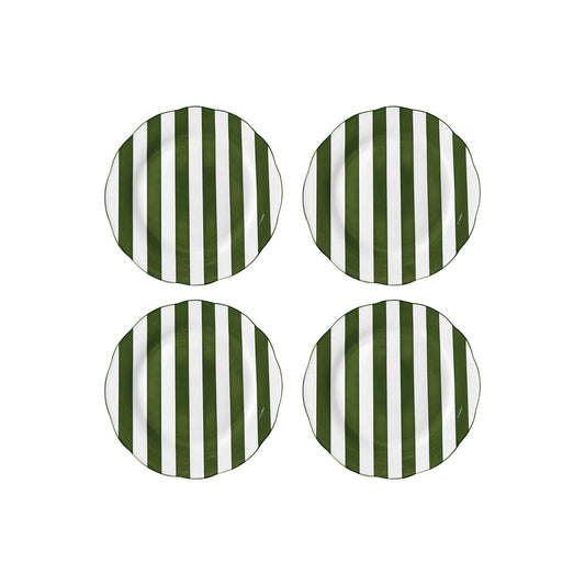 Set de 4 Assiettes dessert trattoria vert D19cm