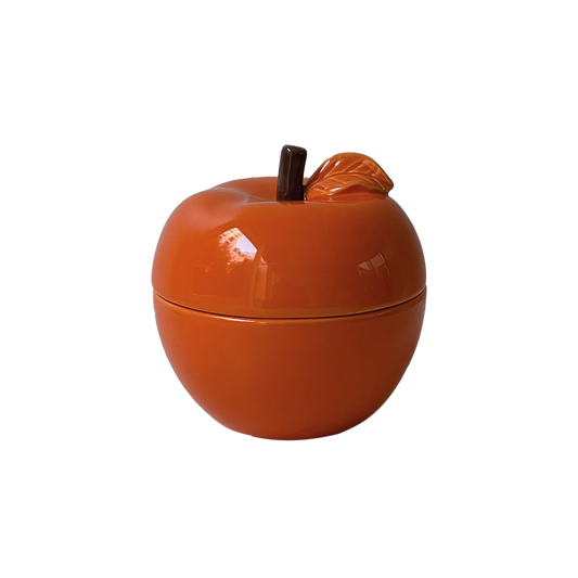 Bougie pom' glow orange salvia D9,8 H10,2cm