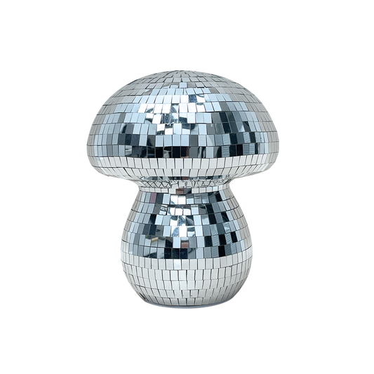 Déco LED champi disco à piles D13 H15,5cm