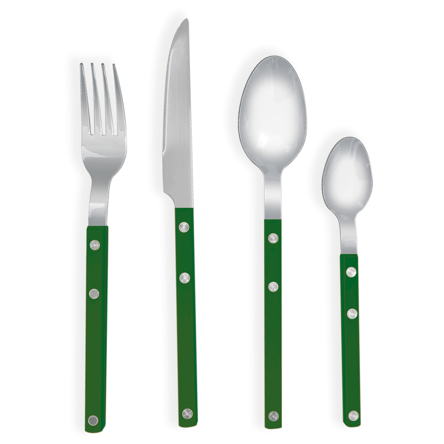 Set de 4 couverts Gustave Vert foncé