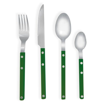 Set de 4 couverts Gustave Vert foncé