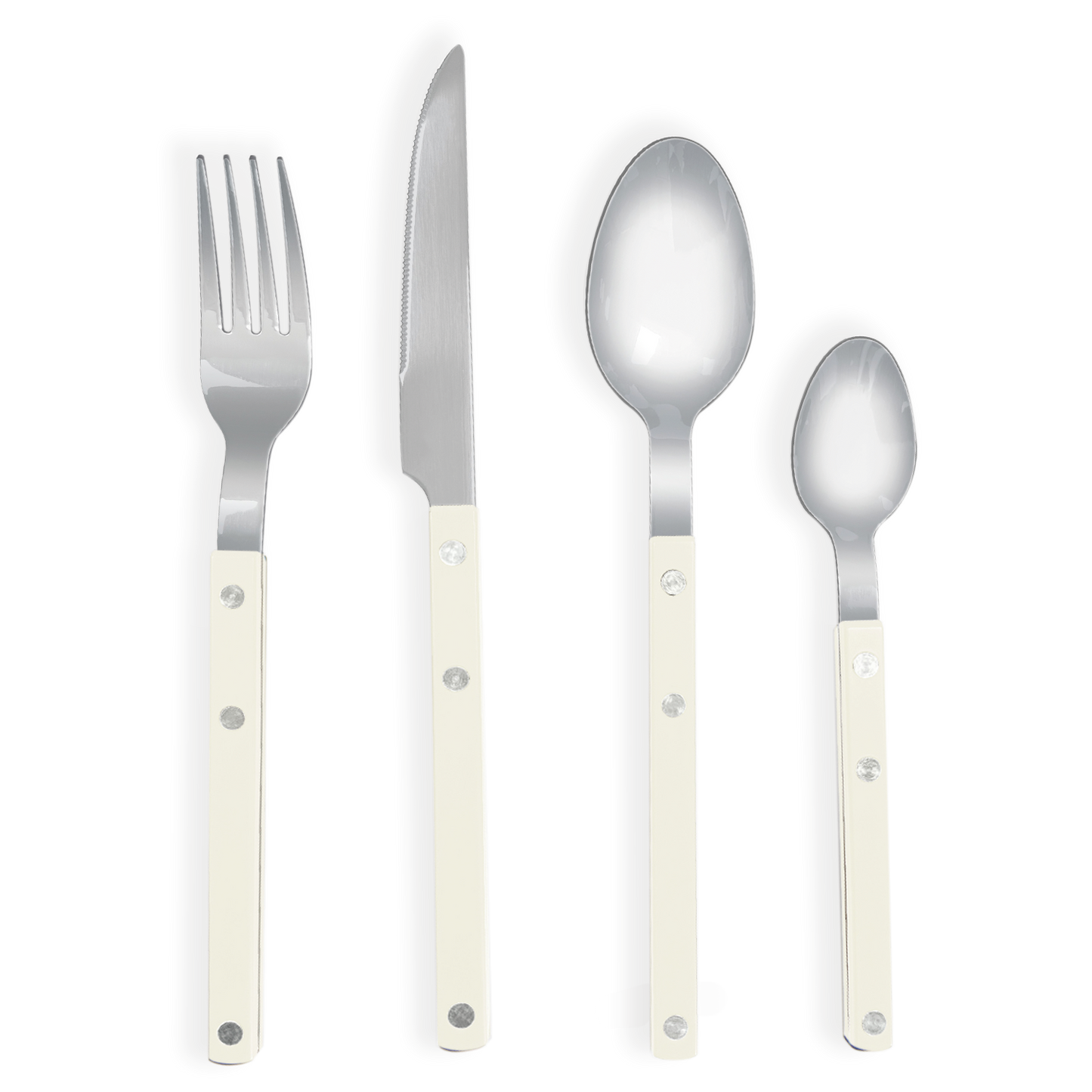 Set de 4 couverts Gustave ivoire