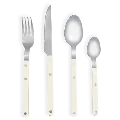 Set de 4 couverts Gustave ivoire