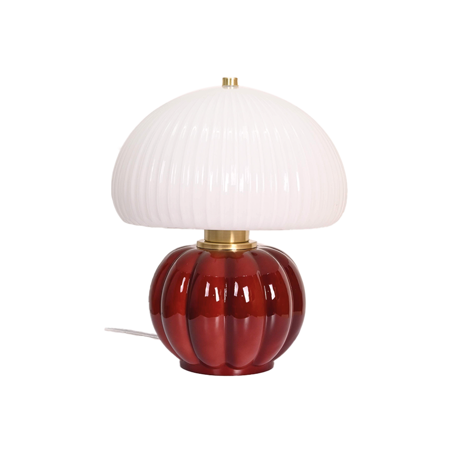 Lampe Madeleine burgandy D22 H25cm
