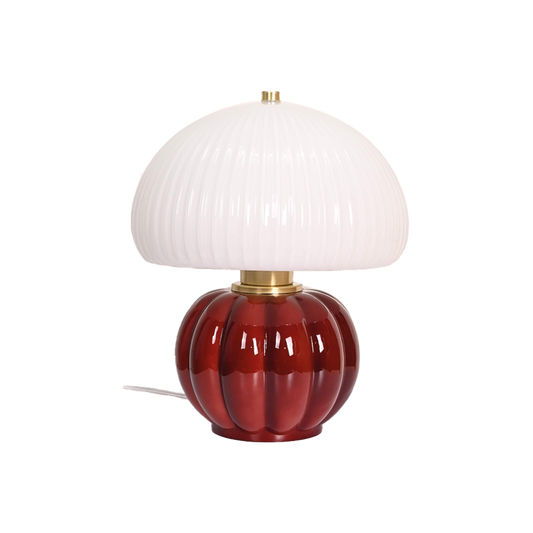 Lampe Madeleine burgandy D22 H25cm